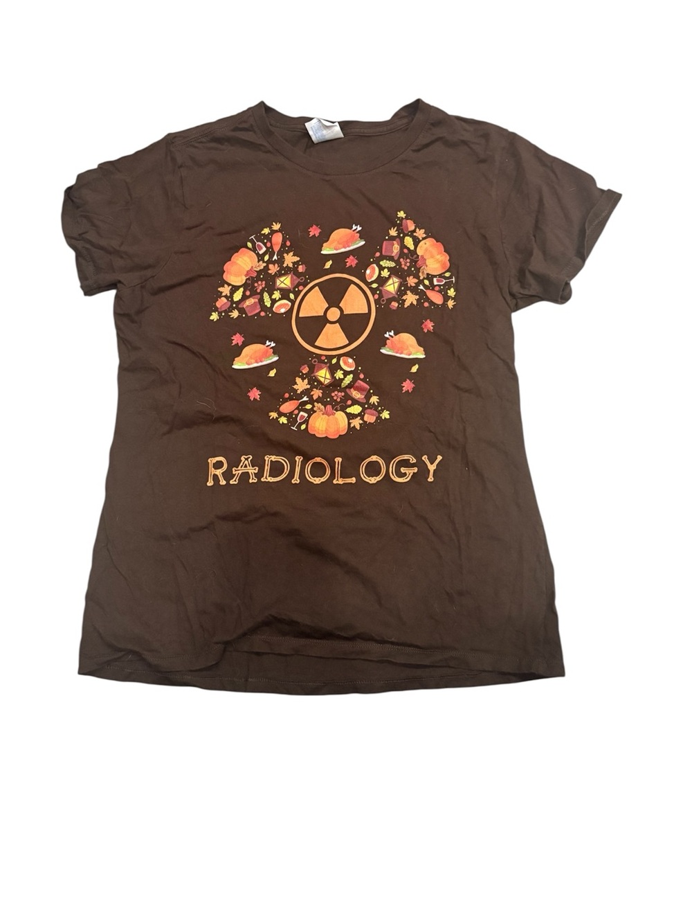 Radiology Graphic Women’s T-Shirt - Brown